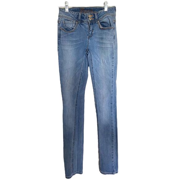 Delia's Womens Juniors Jeans Size 0 Short Skinny 0S Jayden Blue Denim Y2K - Picture 1 of 6